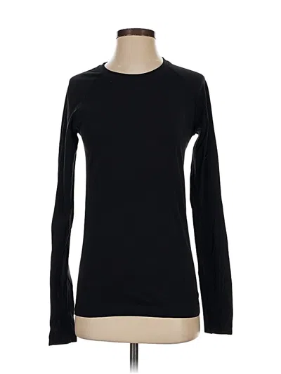 Pre-owned Athleta Long Sleeve T-shirt In Black