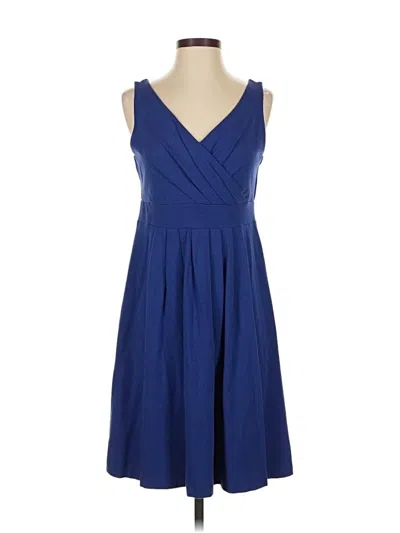 Pre-owned Lands' End Cocktail Dress In Blue