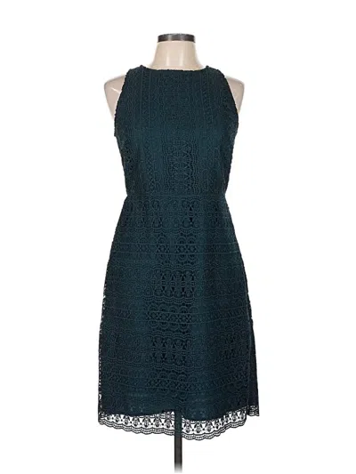 Pre-owned Ann Taylor Loft Outlet Cocktail Dress In Blue