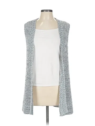 Pre-owned Chico's Cardigan Sweater In Silver