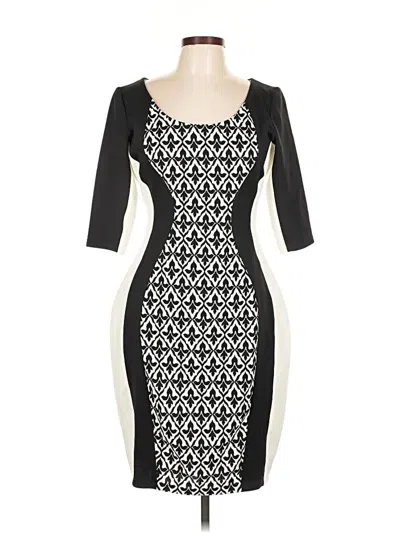 Pre-owned Sangria Cocktail Dress In Black