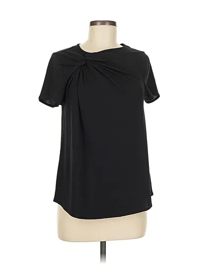 Pre-owned Universal Standard Short Sleeve Blouse In Black