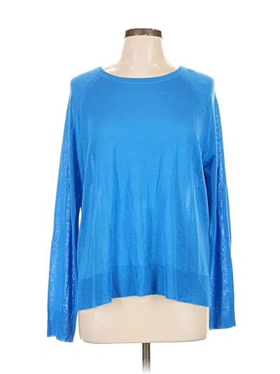 Pre-owned Zara Pullover Sweater In Blue