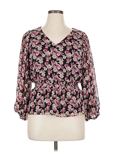 Pre-owned Philosophy Republic Clothing 3/4 Sleeve Blouse In Pink