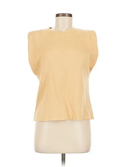 Pre-owned Zara Cardigan Sweater In Gold