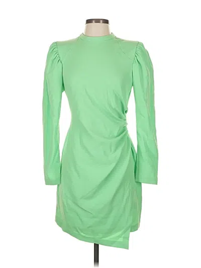 A.l.c Womens Ruched Manmade Mini Dress In Green