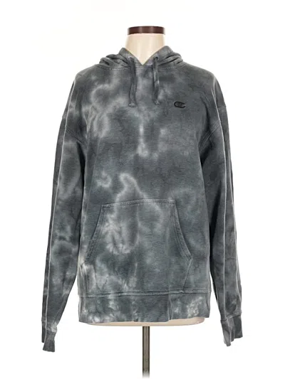 Pre-owned Champion Pullover Hoodie In Gray