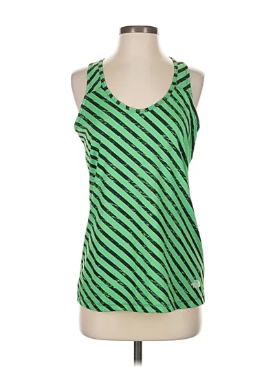 Pre-owned The North Face Tank Top Green Halter Neckline Tops