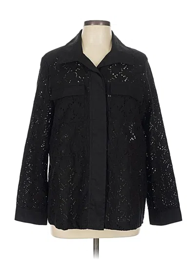 Pre-owned Chico's Cardigan Sweater In Black