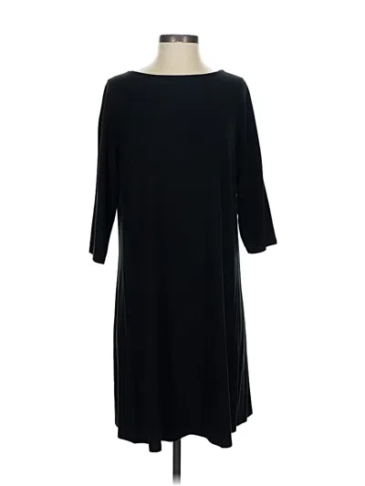 Pre-owned Jjill Casual Dress In Black