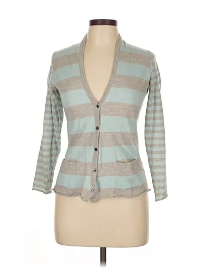 Pre-owned Banana Republic Wool Cardigan Sweater In Gray