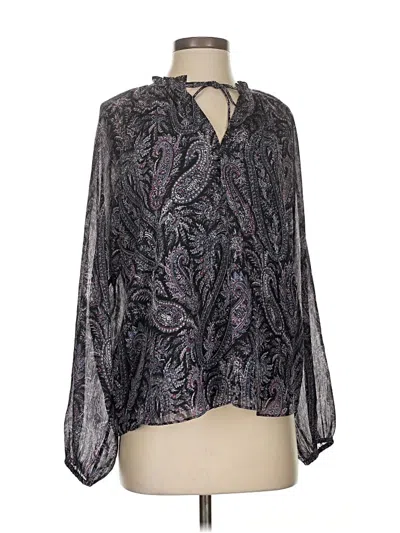 Pre-owned Little Moon 3/4 Sleeve Blouse In Purple