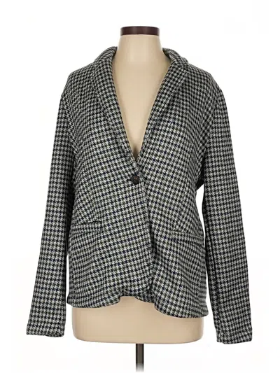 Pre-owned Lands' End Blazer Jacket In Gray