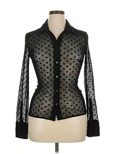 Pre-owned Misbhv Long Sleeve Blouse In Black