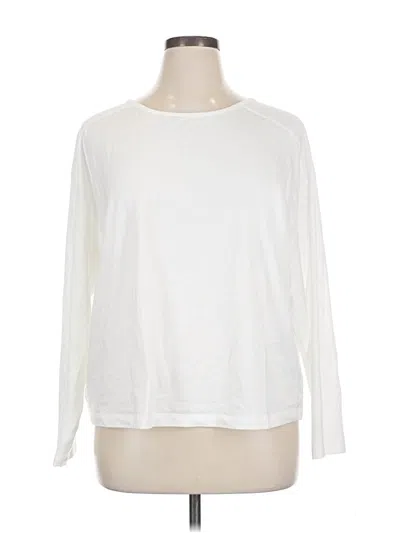 Pre-owned Member's Mark Long Sleeve T-shirt In White