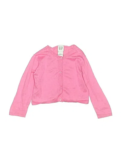 Pre-owned Baby Gap Kids' Cardigan Sweater In Pink