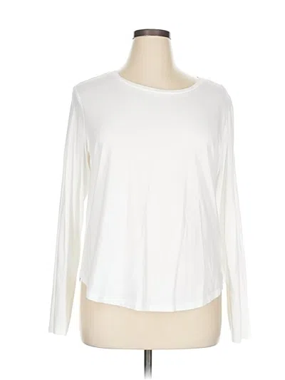 Pre-owned Gap Long Sleeve T-shirt In White