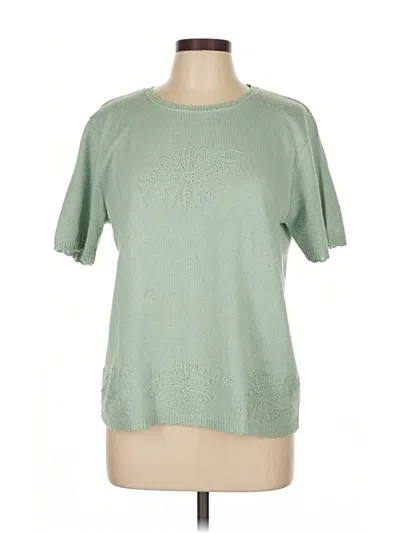 Pre-owned Alfred Dunner Sweatshirt In Green