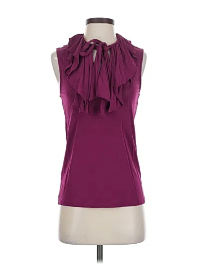 Pre-owned Banana Republic Sleeveless Blouse In Burgundy