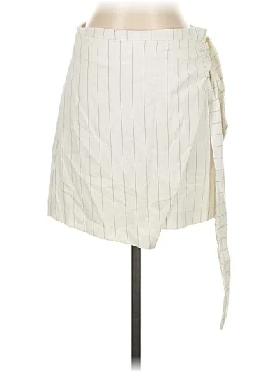 Pre-owned Rachel Zoe Casual Skirt In White