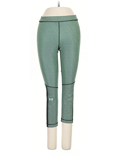 Pre-owned Under Armour Active Pants In Green