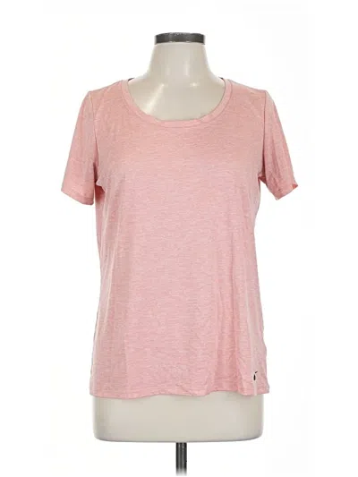 Pre-owned Nike Short Sleeve Top Pink Scoop Neck Tops