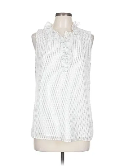 Pre-owned Banana Republic Sleeveless Blouse In White