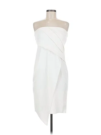 Pre-owned Asos Design Cocktail Dress In White