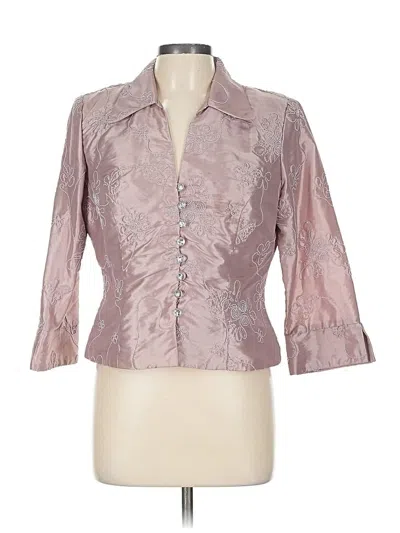 Pre-owned J.r. Nites By Caliendo Blazer Jacket In Pink