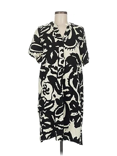 Pre-owned H&m Casual Dress In Black