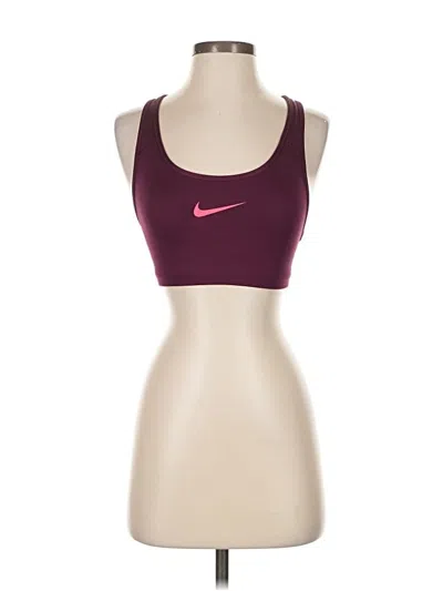 Pre-owned Nike Sports Bra In Burgundy