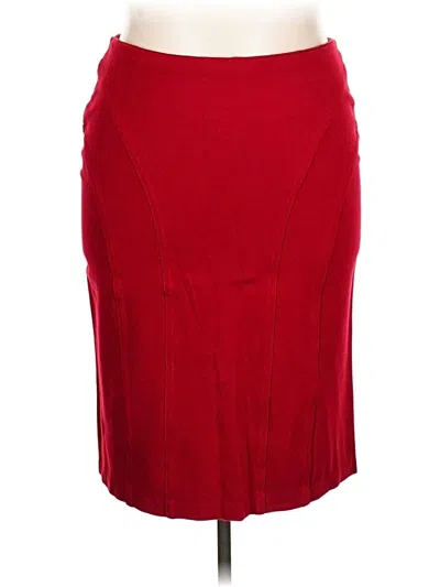 Pre-owned Shape Fx Formal Skirt In Red