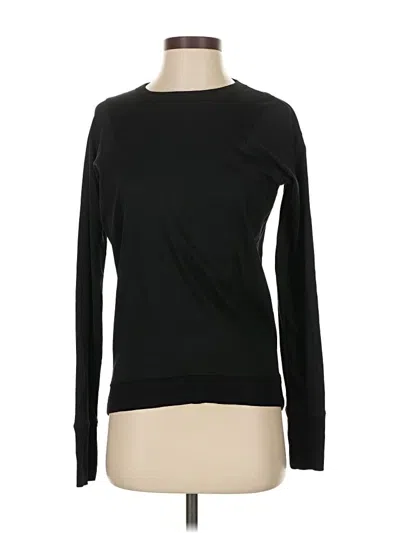 Pre-owned Lunya Long Sleeve T-shirt In Black