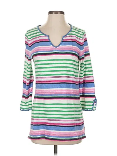 Pre-owned Talbots 3/4 Sleeve T-shirt In Green