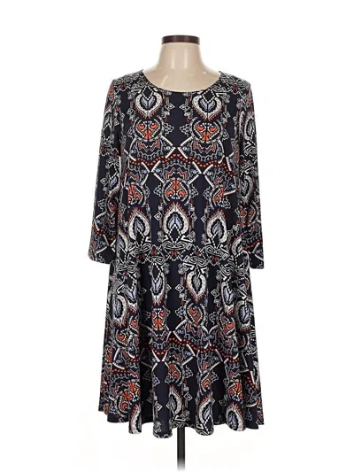 Pre-owned Karen Kane Casual Dress In Blue