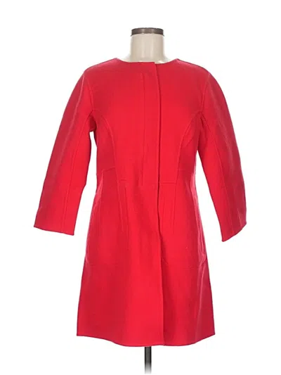 Pre-owned Per Se By Carlisle Wool Coat In Red
