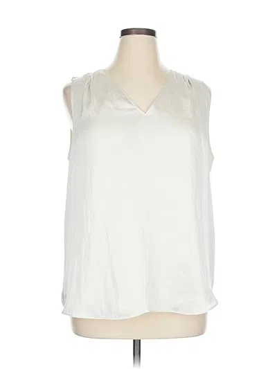 Pre-owned Banana Republic Sleeveless Blouse In White