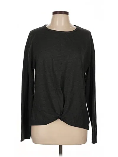 Pre-owned Gap Fit Long Sleeve T-shirt In Black