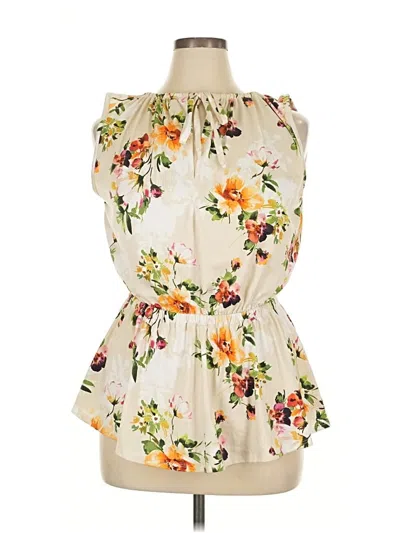 Pre-owned White Birch Sleeveless Blouse In White