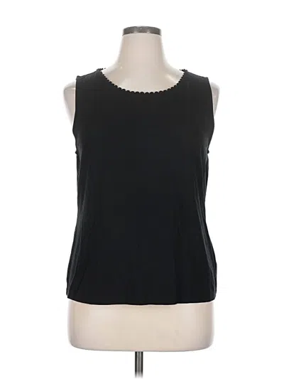Pre-owned Talbots Sleeveless T-shirt In Black