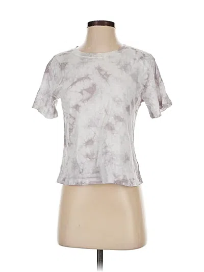 Pre-owned Athleta Short Sleeve T-shirt In Silver