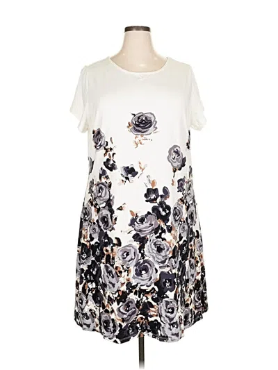 Pre-owned Liz Claiborne Casual Dress In White