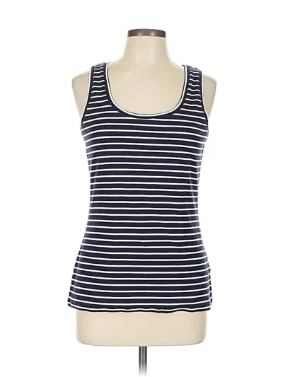 Pre-owned Boden Tank Top Blue Strapless Neckline Tops