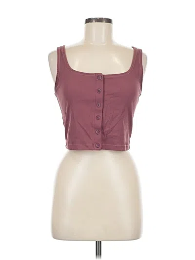 Pre-owned Athleta Sleeveless Blouse In Burgundy