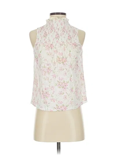 Pre-owned Goldie Sleeveless Blouse In White