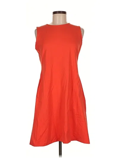 Pre-owned Uniqlo Casual Dress In Orange