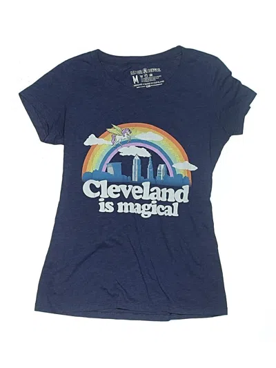 Pre-owned Assorted Brands Kids' Short Sleeve Top Blue Sweetheart Neckline Tops