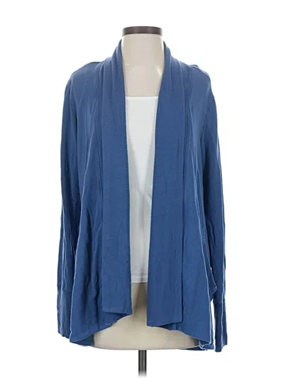 Pre-owned Athleta Cardigan Sweater In Blue