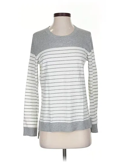 Pre-owned Uniqlo Long Sleeve Top Gray Crew Neck Tops