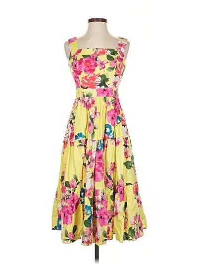 Pre-owned Eliza J Cocktail Dress In Yellow